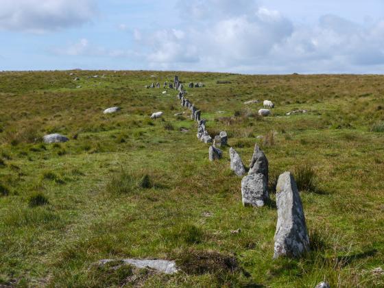 Down Tor (Stone Row / Alignment)