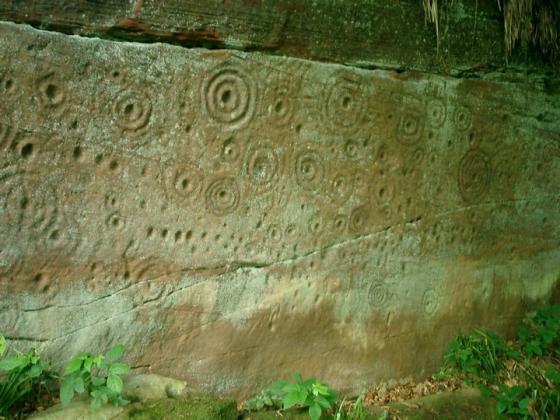 Ballochmyle Walls (Cup and Ring Marks / Rock Art)