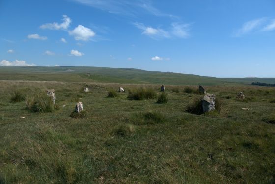 Ringmoor Cairn Circle and Stone Row