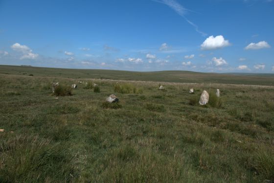 Ringmoor Cairn Circle and Stone Row