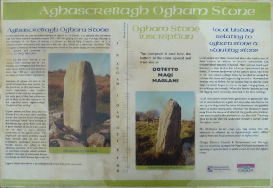 Aghascrebagh (Standing Stone / Menhir)