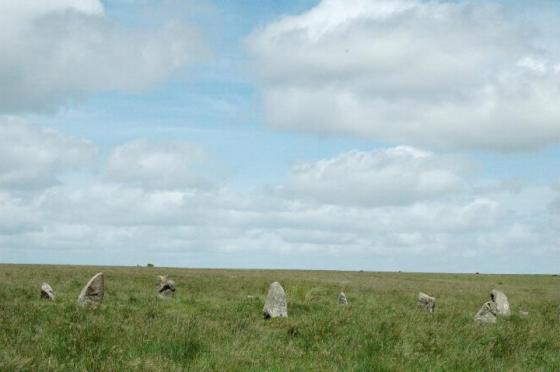 Ringmoor Cairn Circle and Stone Row