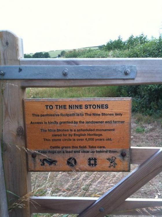The Nine Stones of Winterbourne Abbas (Stone Circle)